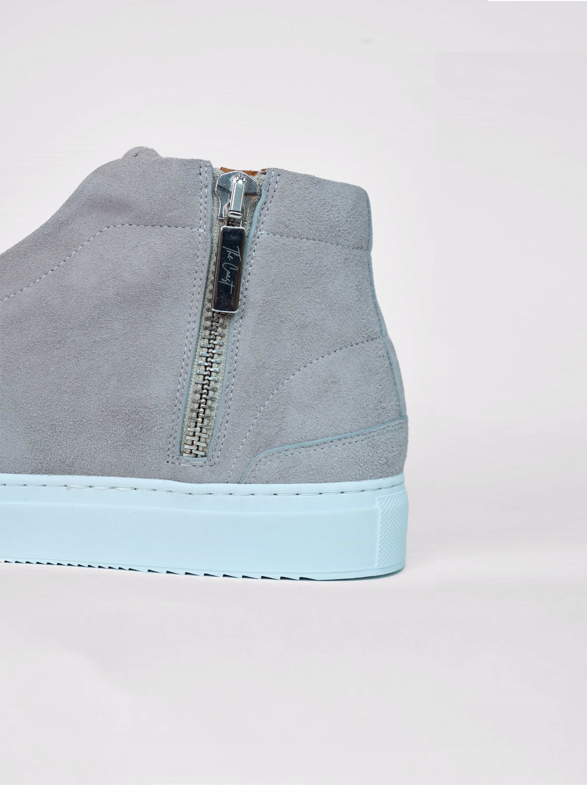 Jensi Slip In High Top aus Ziegenvelours Grau